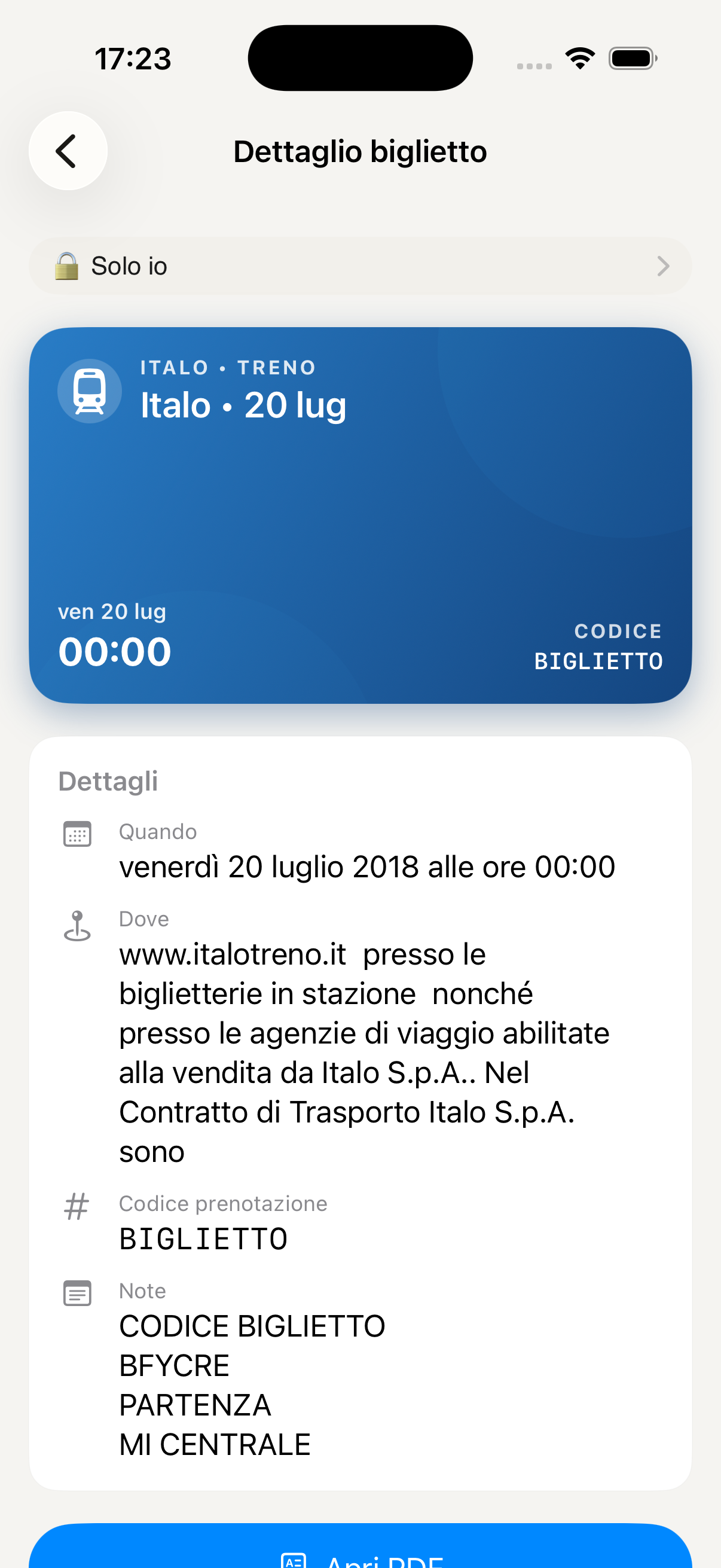Aggiungi elemento